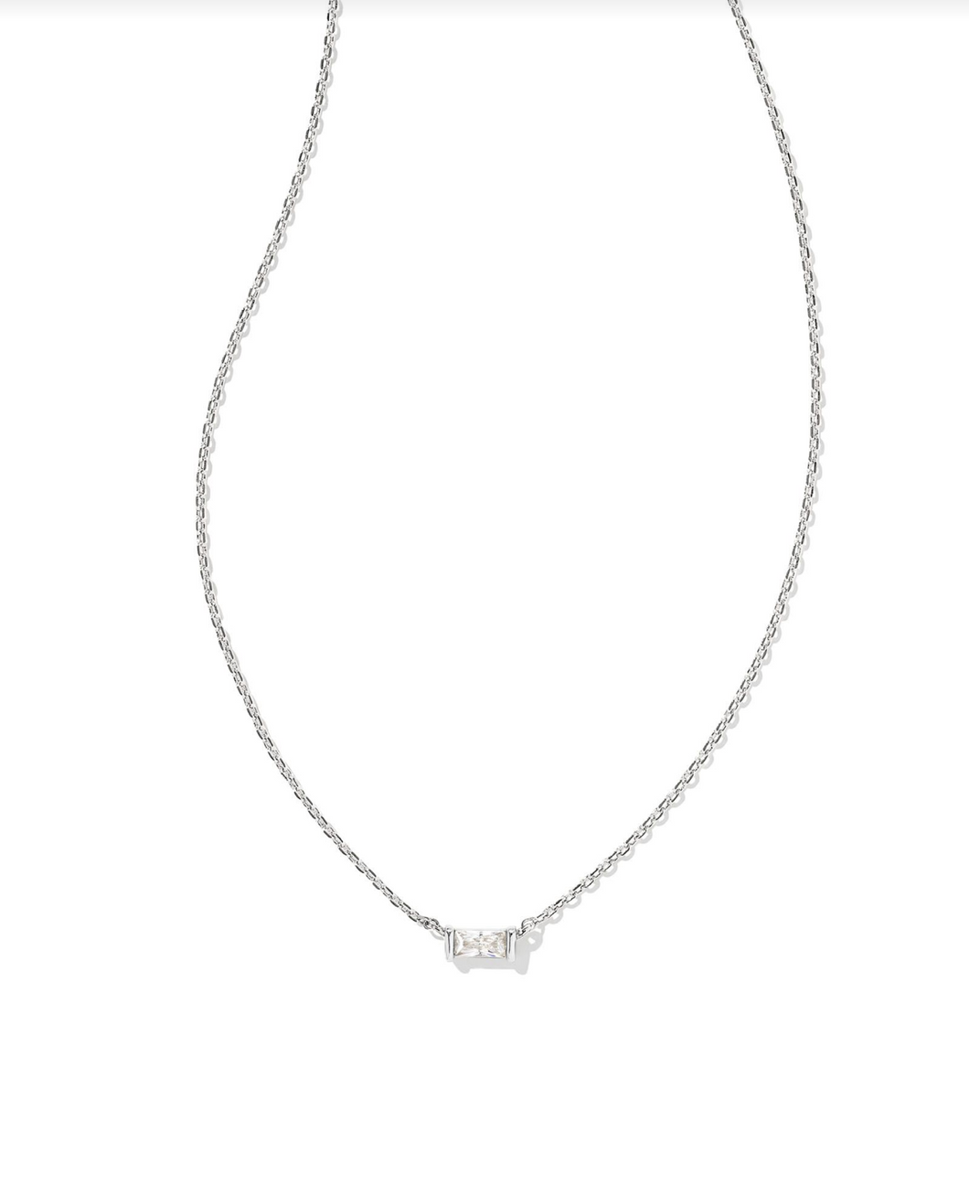 Juliette Rhodium Pendant Necklace