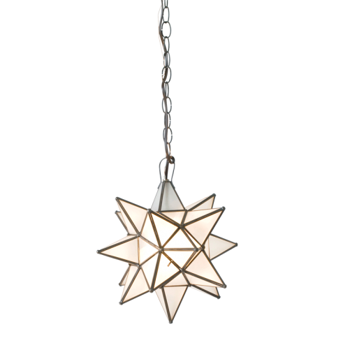 Frosted Star Pendant, Lighting, Laura of Pembroke