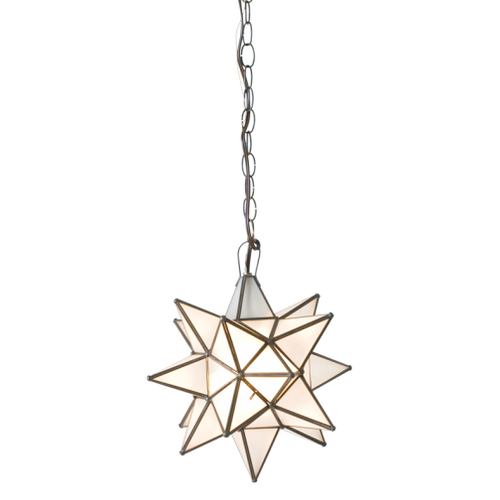 Frosted Star Pendant, Lighting, Laura of Pembroke