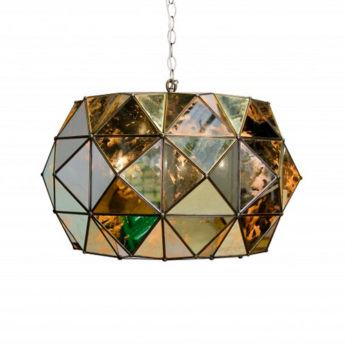 Antique Mirror Faceted Pendant, Lighting, Laura of Pembroke