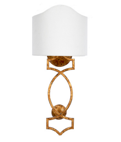 Gold Wall Sconce with Shade, Lighting, Laura of Pembroke