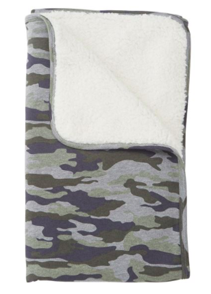 Camo Sweatshirt Blanket, Baby, Mud Pie, Laura of Pembroke