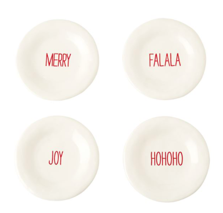 Holiday Tidbit Plates, Gifts, Mud Pie, Laura of Pembroke