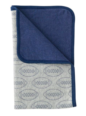 Quilted Football Blanket, Baby, Mud Pie, Laura of Pembroke