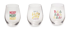 CHRISTMAS WINE GLASS