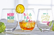 Christmas Wine Glass, Gifts, Mud Pie, Laura of Pembroke