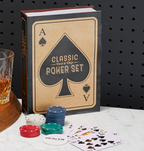 POKER SET - INCL. CHIPS, 3 BUTTONS, PLAYING CARDS