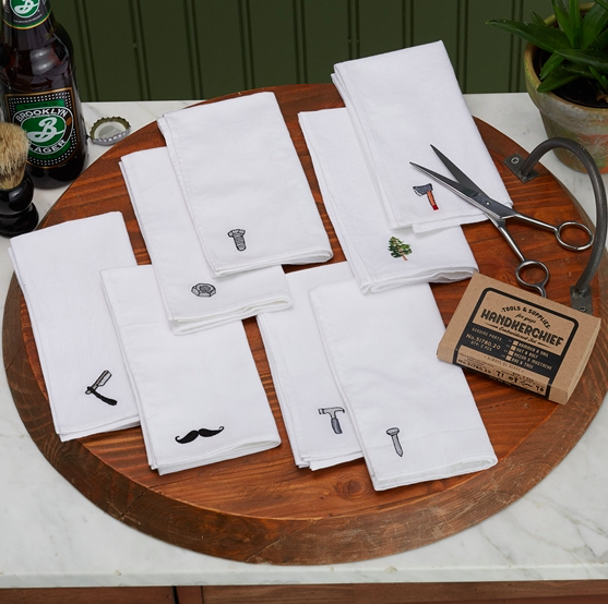 2 Embroidery Handkerchiefs, Gifts, Laura of Pembroke