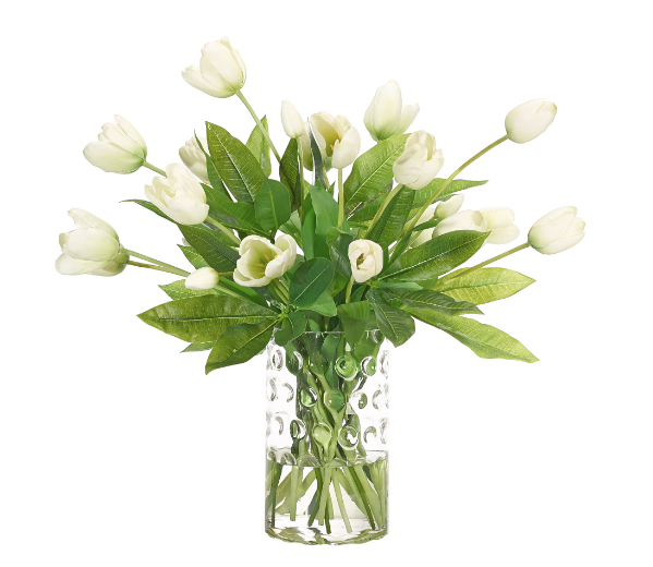 Tulips in Glass, Home Accessories, Laura of Pembroke