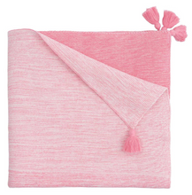 Coral Pink Ombre Tassel Baby Blanket, Baby, Elegant Baby, Laura of Pembroke