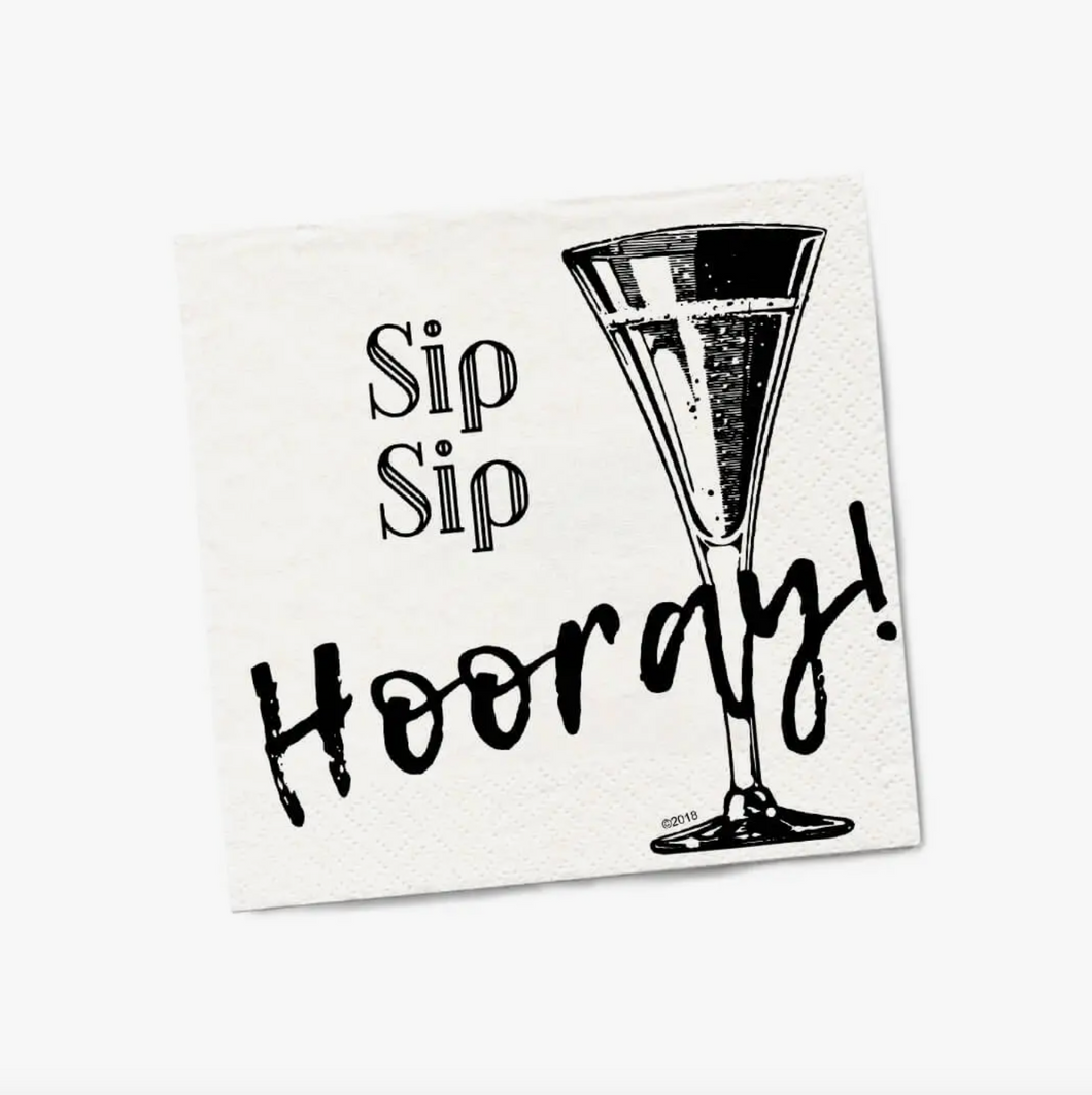 SIP SIP HOORAY COCKTAIL NAPKINS