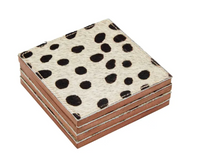 ANIMAL PRINT MOHAIR COASTER