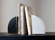 WHITE MARBLE BOOKEND
