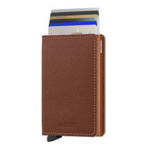 SLIMWALLET CARAMEL SAFFIANO