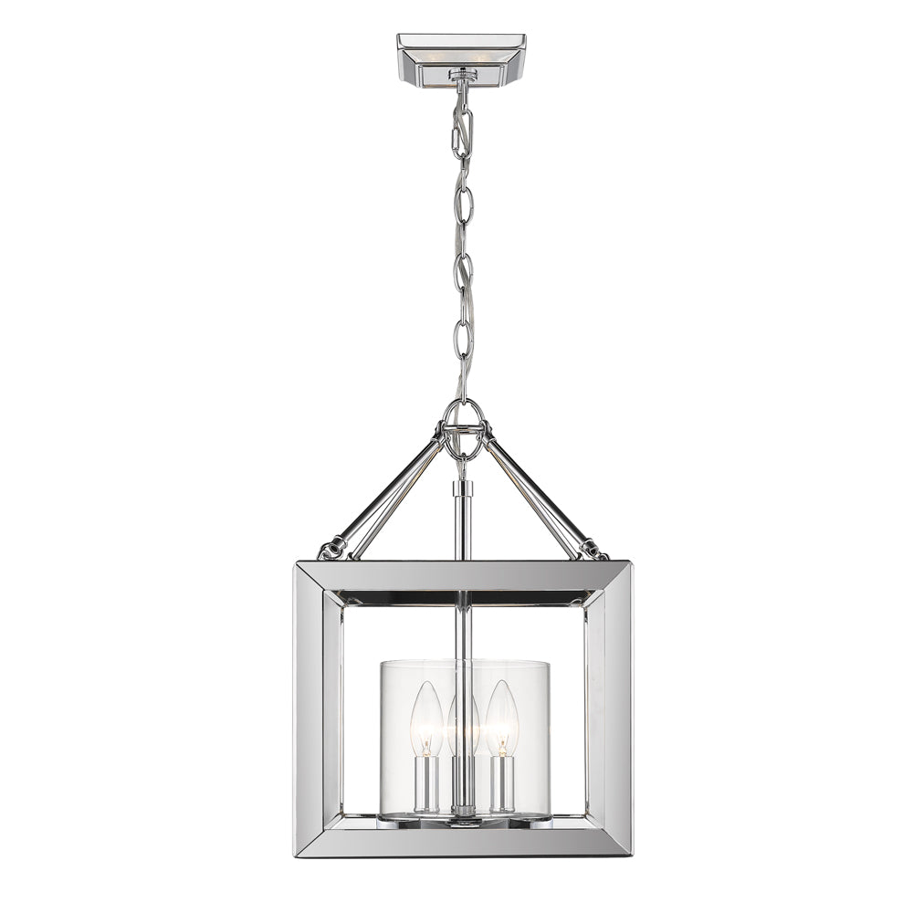 Smyth Converible Semi-Flush in Chrome with Clear Glass, Lighting, Laura of Pembroke