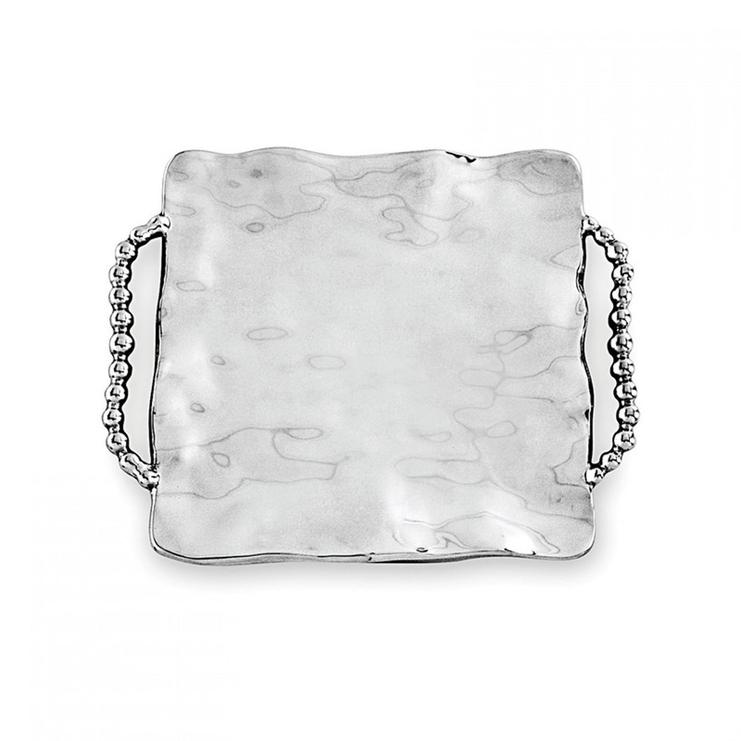 Square Tray with Perla Handles