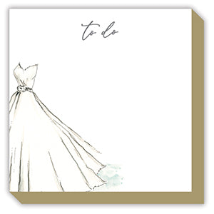 'To Do' Wedding Dress Luxe Notepad