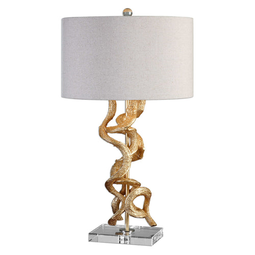 Gold Twisted Vines Table Lamp, Home Accessories, Laura of Pembroke