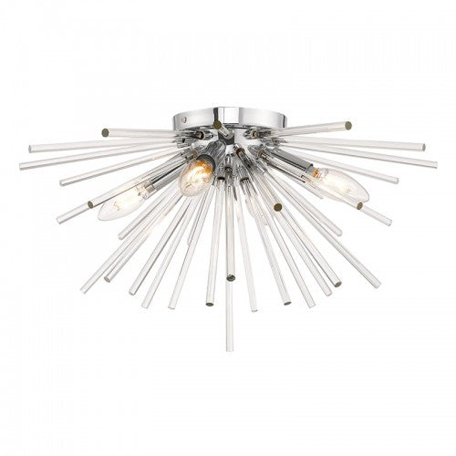 Utopia 4 Light Polished Chrome Ceiling Mount, Lighting, Laura of Pembroke