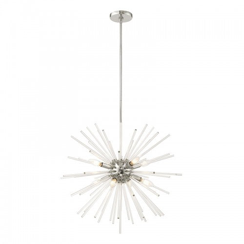 Utopia 8 Light Polished Chrome Pendant Chandelier, Lighting, Laura of Pembroke