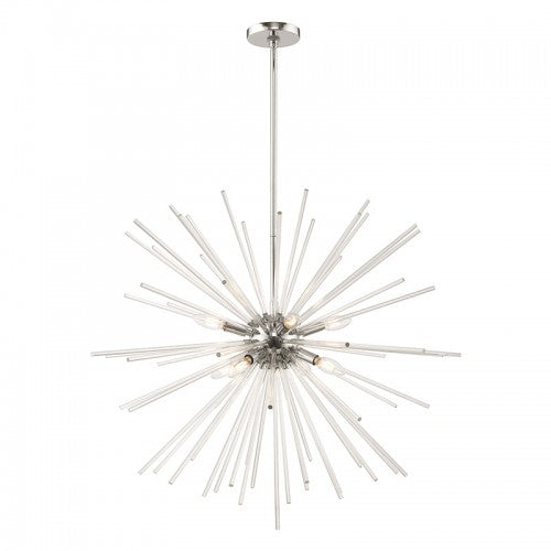 Utopia 8 Light Polished Chrome Pendant Chandelier, Lighting, Laura of Pembroke