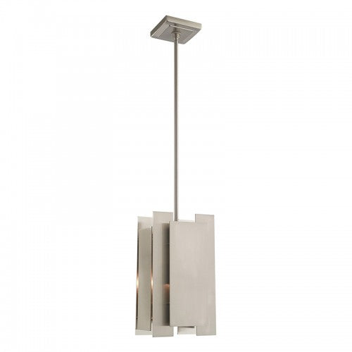 Varick 1 Light Brushed Nickel Mini Pendant, Lighting, Laura of Pembroke