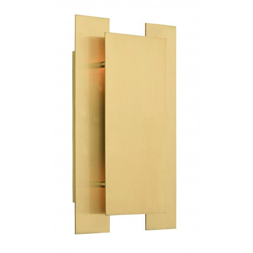 Varick 2 Light Satin Brass Wall Sconce, Lighting, Laura of Pembroke