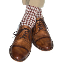 WHISKEY BROWN WITH CREAM LARGE HOUNDSTOOTH