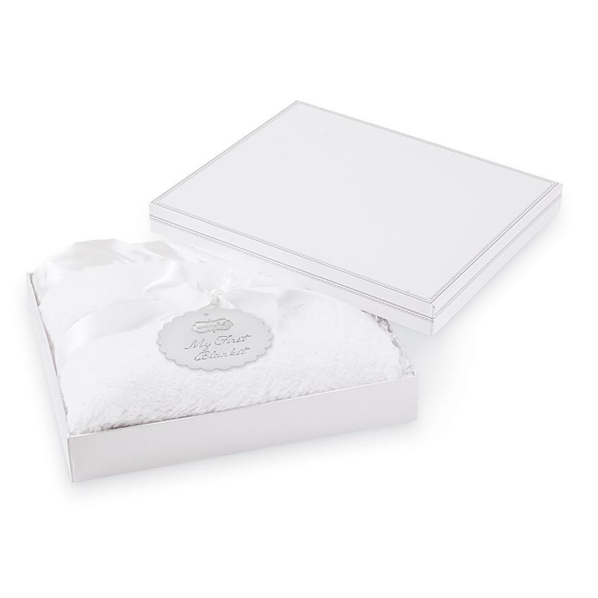 White Plush Blanket, Gifts, Mud Pie, Laura of Pembroke