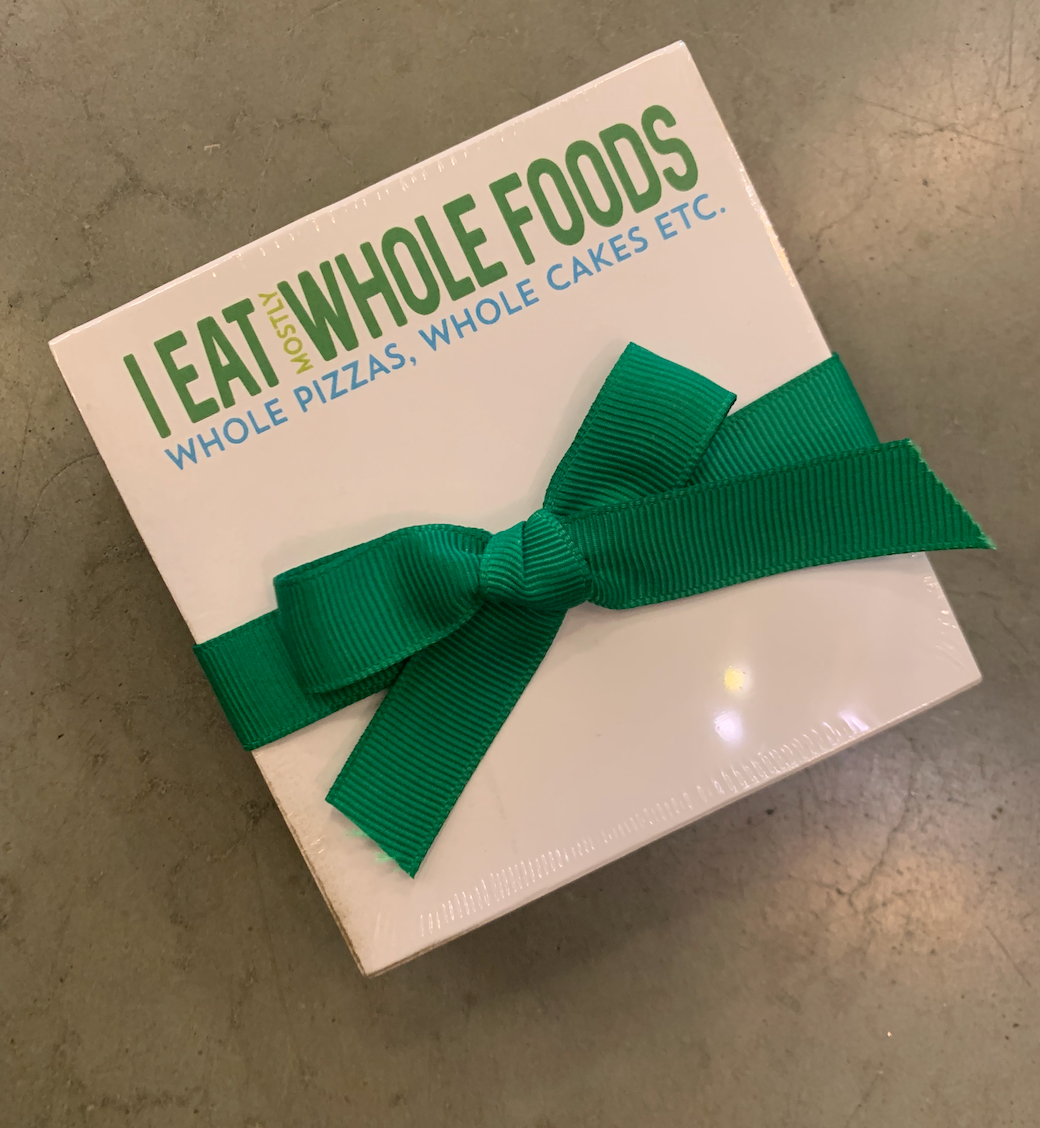'I Eat Mostly Whole Foods' Mini Luxe Notepad