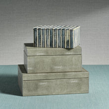 MOOREA SHAGREEN SMALL LEATHER BOX