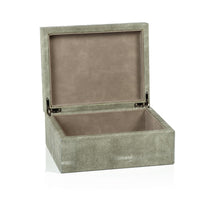 MOOREA SHAGREEN SMALL LEATHER BOX