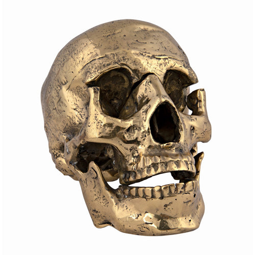 SKULL SCULPTURE BRASS
