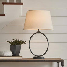 INDO TABLE LAMP- AGED IRON