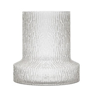 TEXTURED GLASS VASE