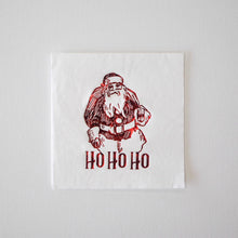 RED SANTA HO HO HO NAPKIN