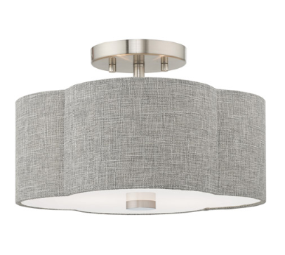 Brushed Nickel Flush Mount
