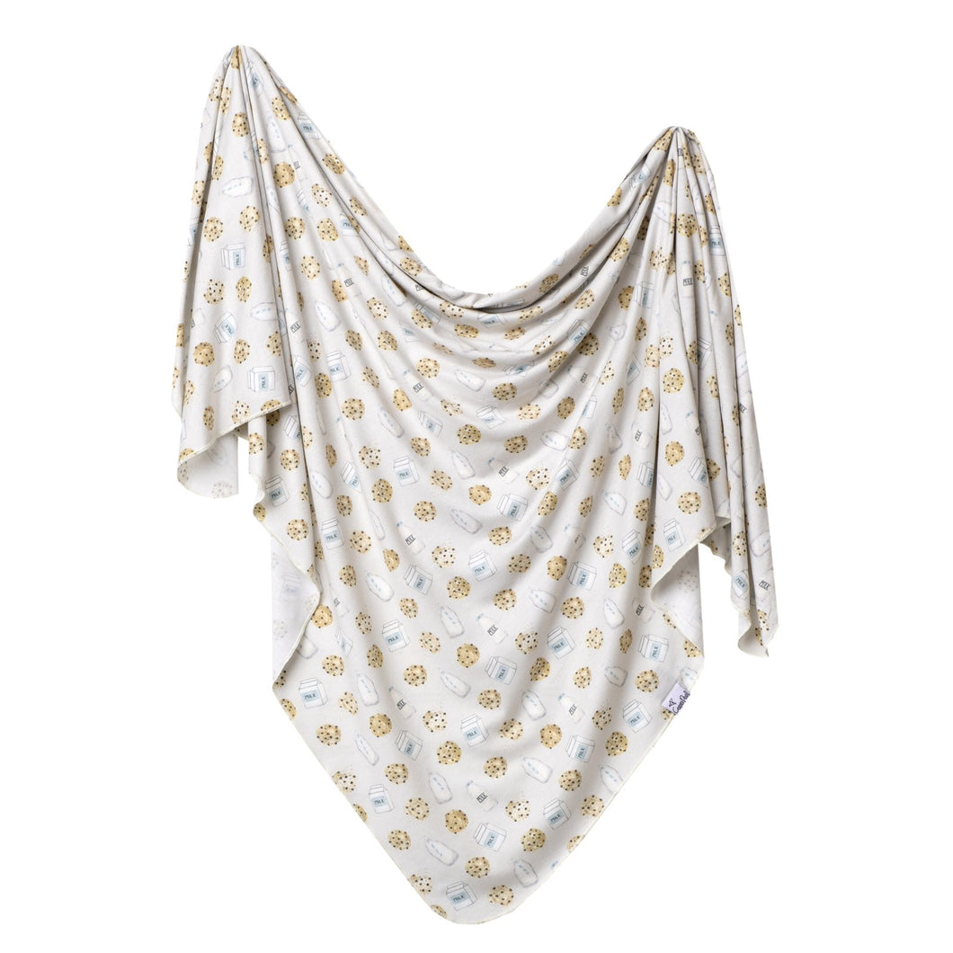 chip knit swaddle blanket