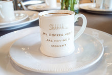4"H STONEWARE MUG W/COFFEE SAYING