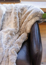 Sterling Mink Faux Fur Throw 60X60