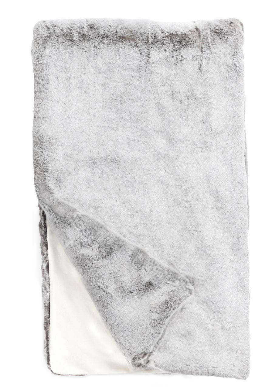 Sterling Mink Faux Fur Throw 60X60