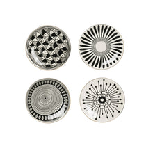 PLATE BLACK PATTERN WITH GOLD