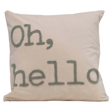 OH, HELLO SQUARE PILLOW