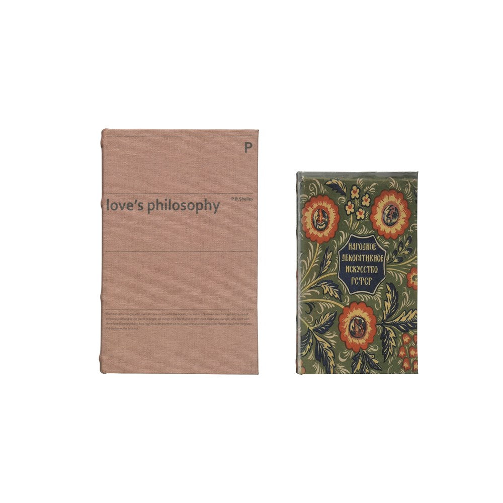 MDF AND CANVAS BOOK STORAGE LOVE PHILOPSHY