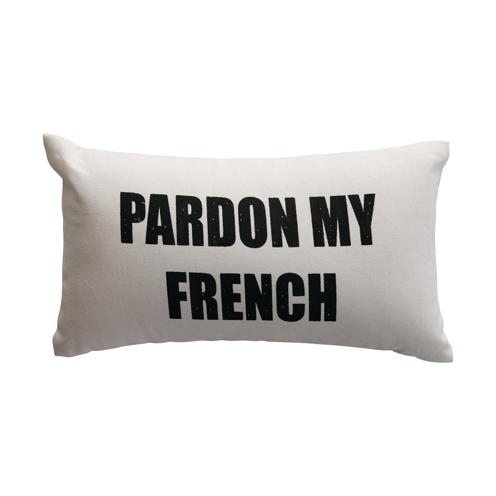 PARDON MY FRENCH LUMBAR PILLOW