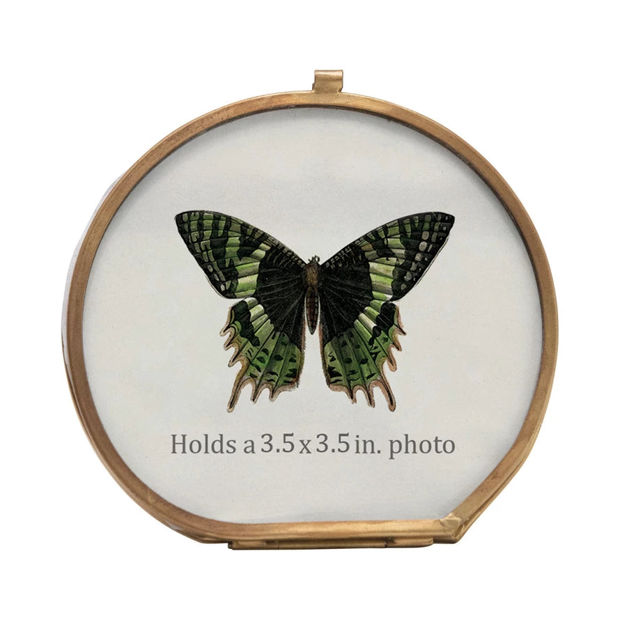 ROUND BRASS 3X5 FRAME