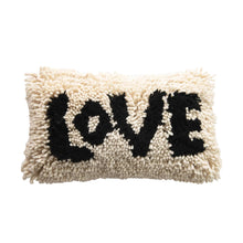 LOVE WOOL SHAG LUMBAR PILLOW