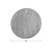 10" ROUND MARBLE REVERSIBLE CHEESE/CUTTING BOARD