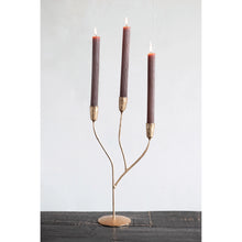 HAND FORGED BRASS CANDELABRA
