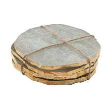 SET OF 4 QUARTZ COASTERS
